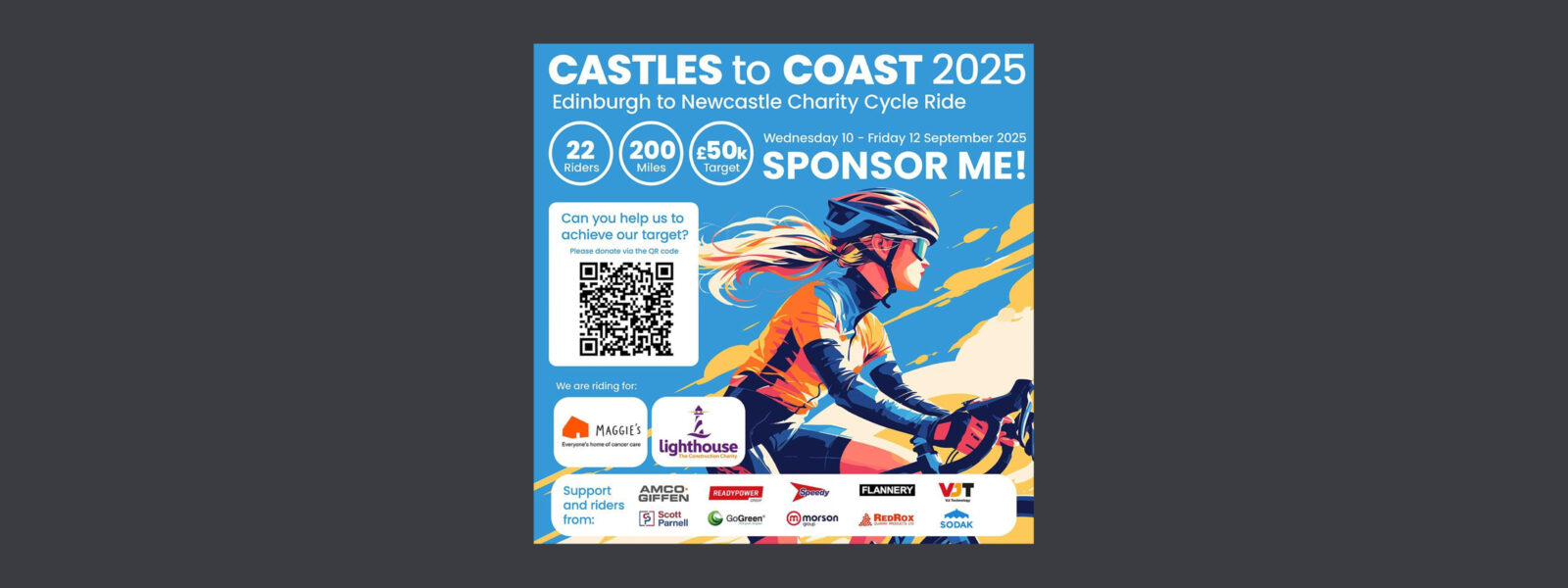 Castle to Coast - Cycling for charity 1