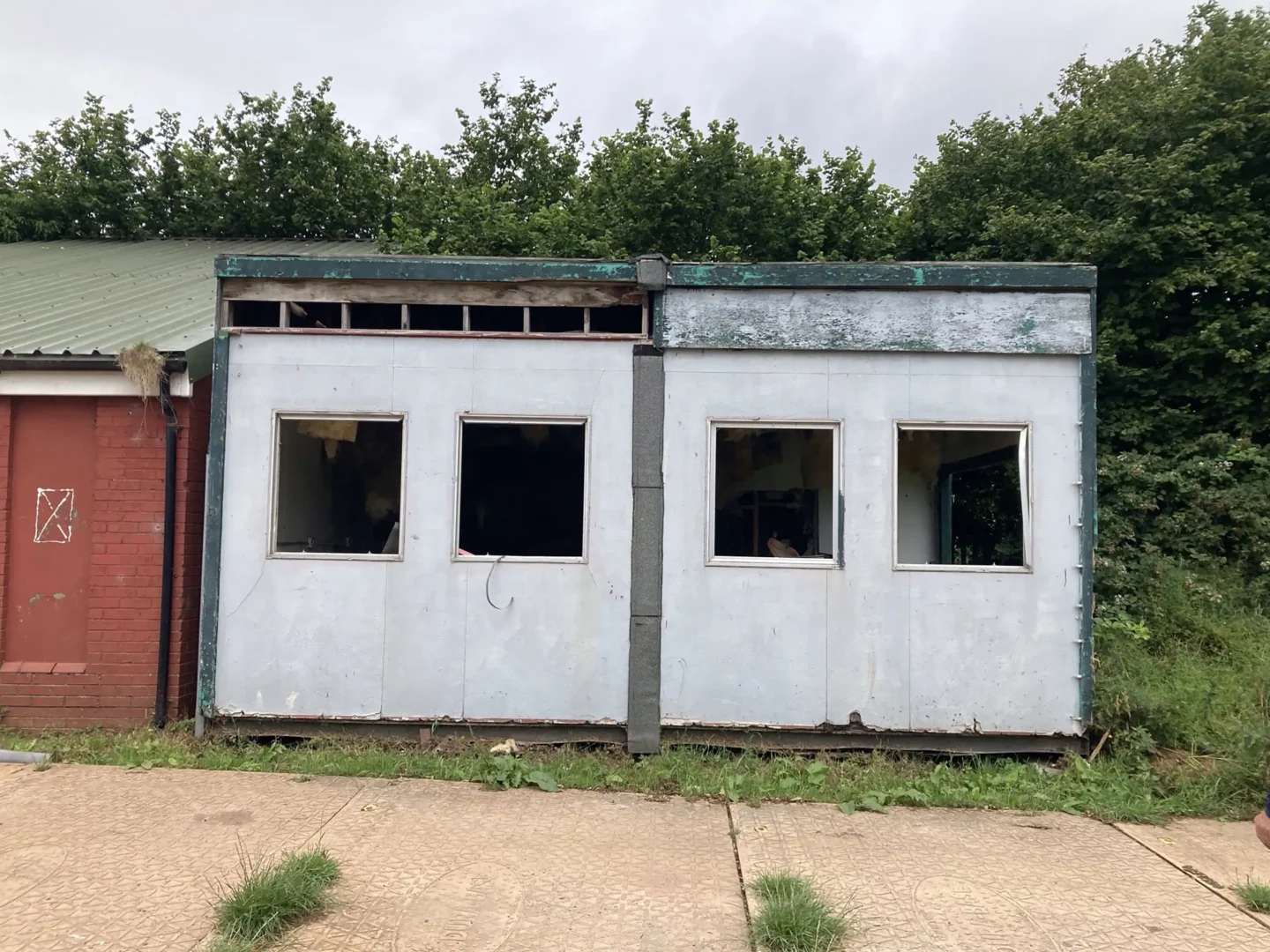 RLFC’s cabin demolished with help from S Evans!